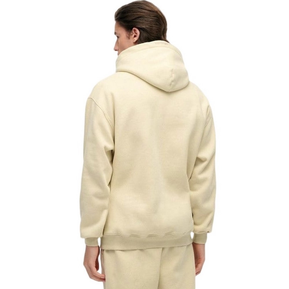 SUPERDRY D2 OVIN BLANK OVERSIZED HOOD ΜΠΛΟΥΖΑ ΦΟΥΤΕΡ ΑΝΔΡΙΚΗ ECRU