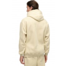 SUPERDRY D2 OVIN BLANK OVERSIZED HOOD ΜΠΛΟΥΖΑ ΦΟΥΤΕΡ ΑΝΔΡΙΚΗ ECRU