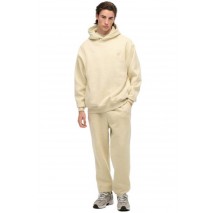 SUPERDRY D2 OVIN BLANK OVERSIZED HOOD ΜΠΛΟΥΖΑ ΦΟΥΤΕΡ ΑΝΔΡΙΚΗ ECRU