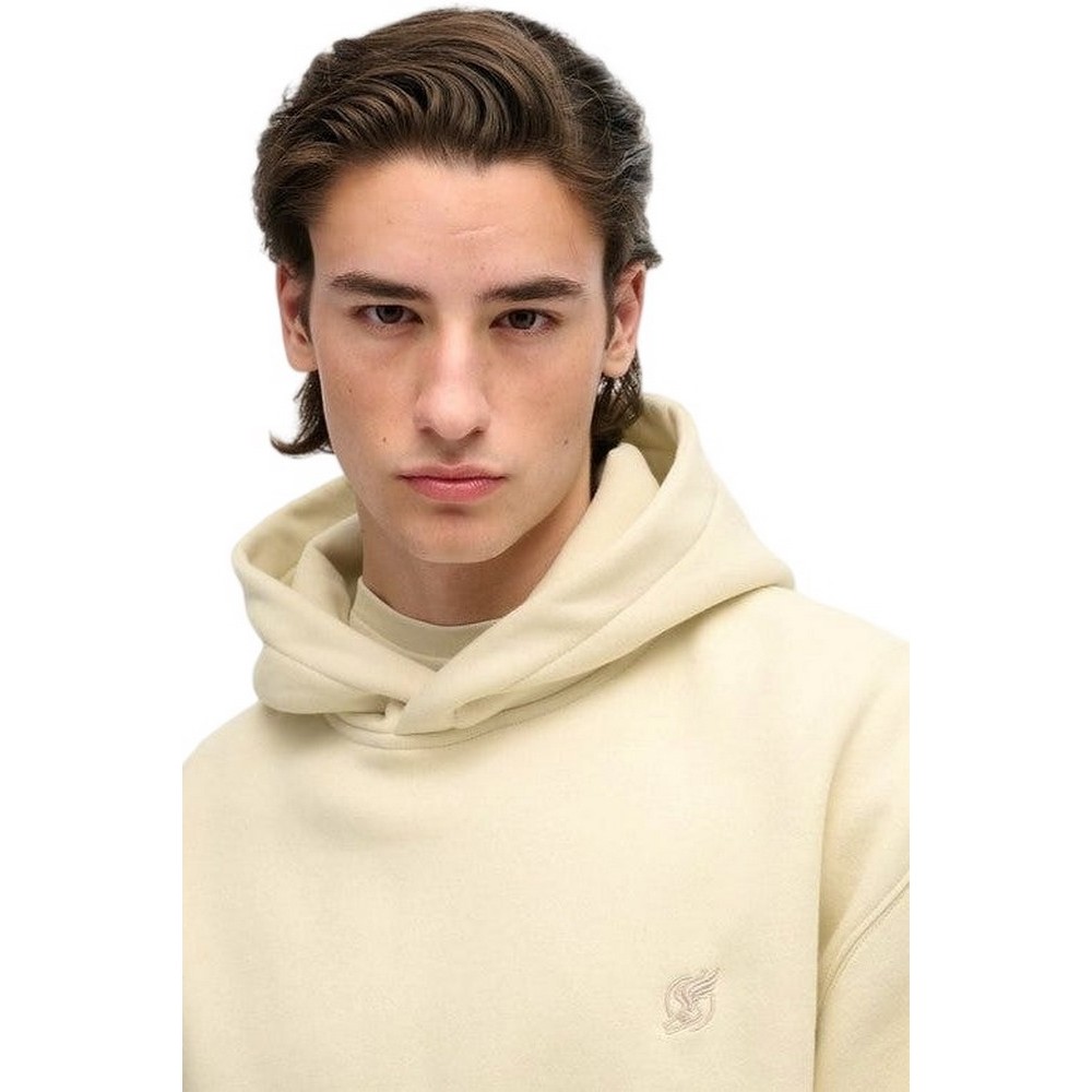 SUPERDRY D2 OVIN BLANK OVERSIZED HOOD ΜΠΛΟΥΖΑ ΦΟΥΤΕΡ ΑΝΔΡΙΚΗ ECRU