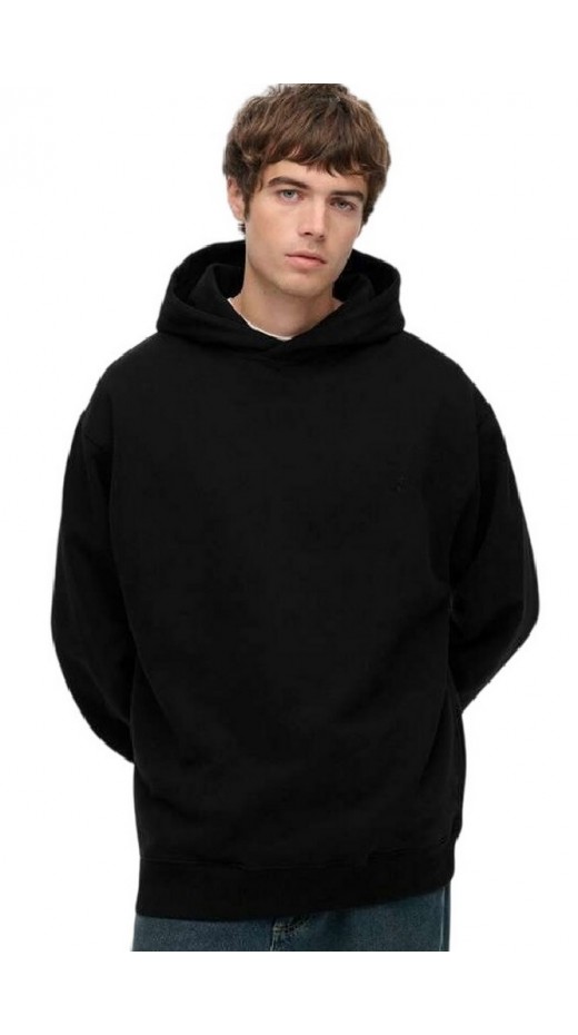 SUPERDRY D2 OVIN BLANK OVERSIZED HOOD ΜΠΛΟΥΖΑ ΦΟΥΤΕΡ ΑΝΔΡΙΚΗ BLACK