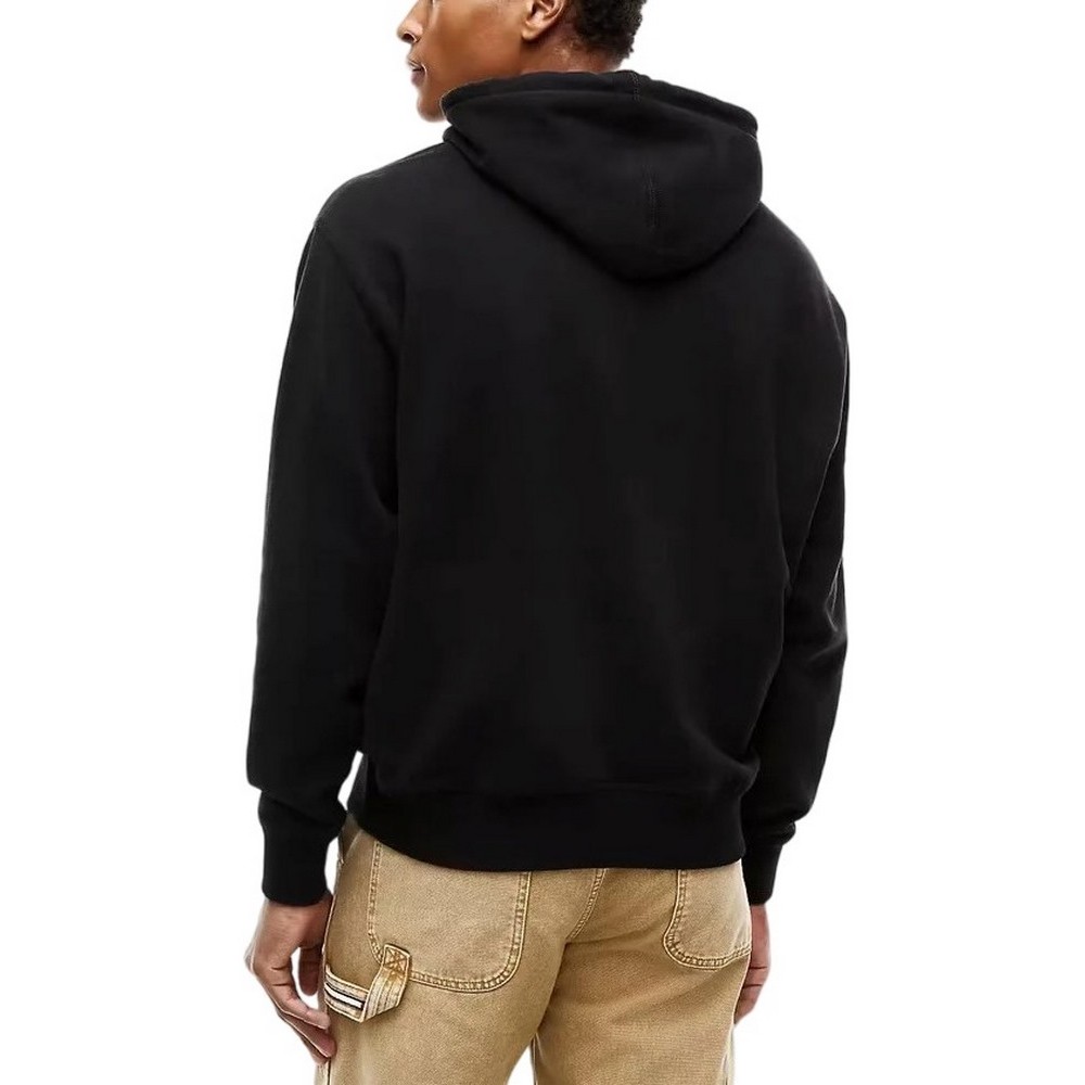 TOMMY JEANS RLX TOMMY DNA HOODIE EXT ΜΠΛΟΥΖΑ ΦΟΥΤΕΡ ΑΝΔΡΙΚΗ BLACK