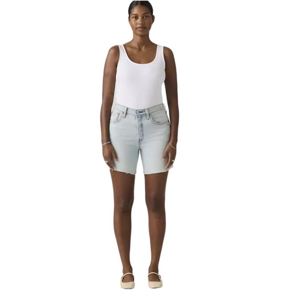 LEVIS 501® MID THIGH SHORT LW ΣΟΡΤΣ ΓΥΝΑΙΚΕΙΟ LIGHT DENIM