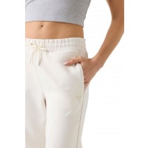 GUESS CALISTA 4G WIDE LEG PANTS ΦΟΡΜΑ ΠΑΝΤΕΛΟΝΙ ΓΥΝΑΙΚΕΙΟ OFF WHITE
