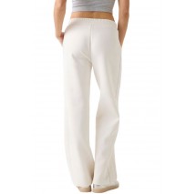 GUESS CALISTA 4G WIDE LEG PANTS ΦΟΡΜΑ ΠΑΝΤΕΛΟΝΙ ΓΥΝΑΙΚΕΙΟ OFF WHITE