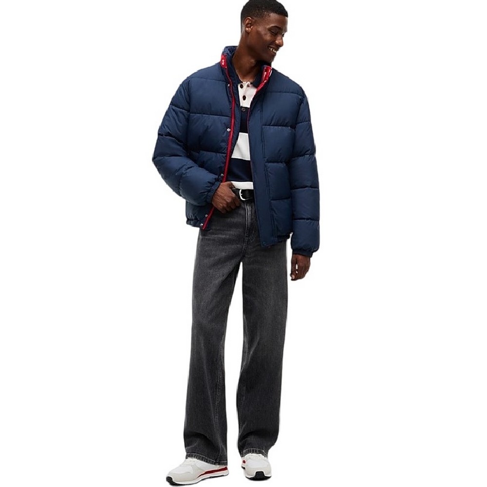 TOMMY JEANS VAIL FLAG JACKET EXT ΜΠΟΥΦΑΝ ΑΝΔΡΙΚΟ NAVY