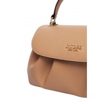GUESS AMORETTE TOP HANDLE FLAP ΤΣΑΝΤΑ ΓΥΝΑΙΚΕΙΑ BEIGE