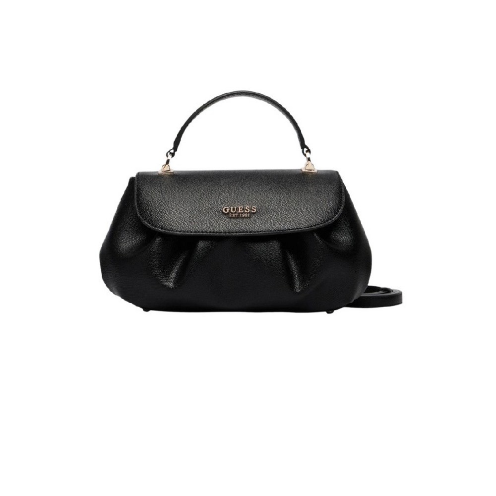GUESS AMORETTE TOP HANDLE FLAP ΤΣΑΝΤΑ ΓΥΝΑΙΚΕΙΑ BLACK