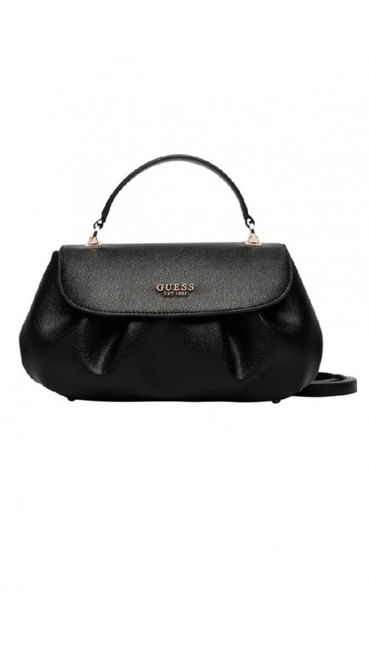 GUESS AMORETTE TOP HANDLE FLAP ΤΣΑΝΤΑ ΓΥΝΑΙΚΕΙΑ BLACK