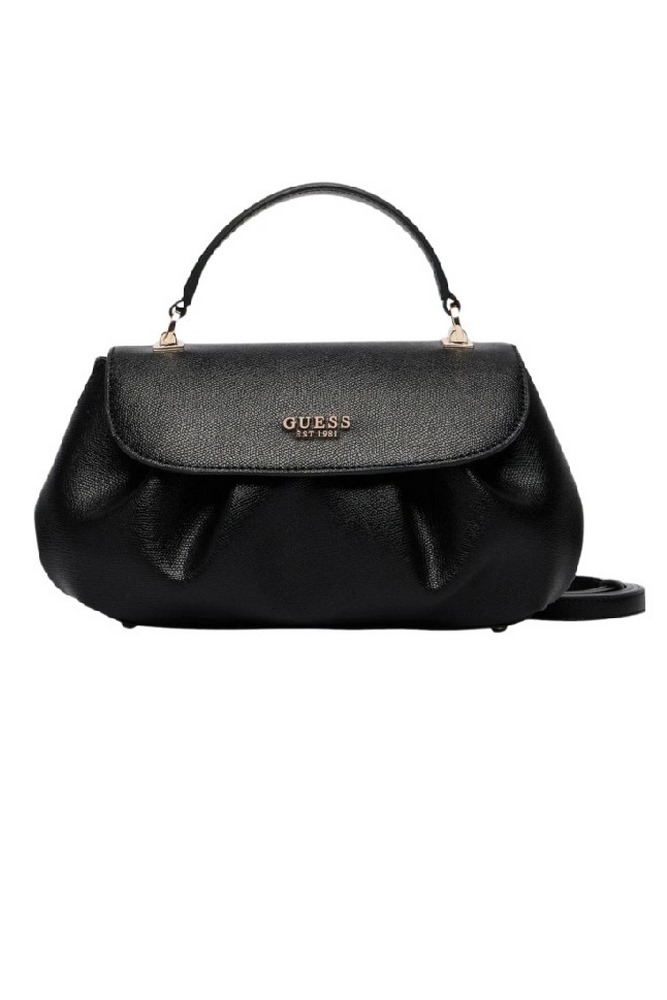 GUESS AMORETTE TOP HANDLE FLAP ΤΣΑΝΤΑ ΓΥΝΑΙΚΕΙΑ BLACK