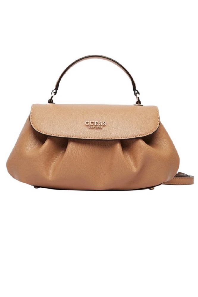 GUESS AMORETTE TOP HANDLE FLAP ΤΣΑΝΤΑ ΓΥΝΑΙΚΕΙΑ BEIGE