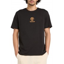 TIMBERLAND PRINT STACK LOGO SHORT T-SHIRT ΜΠΛΟΥΖΑ ΑΝΔΡΙΚΗ BLACK