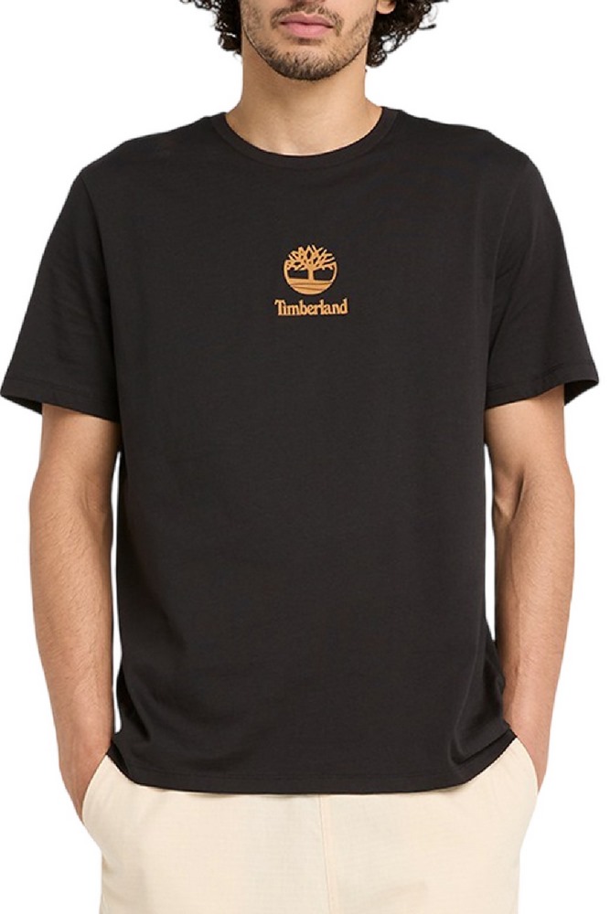 TIMBERLAND PRINT STACK LOGO SHORT T-SHIRT ΜΠΛΟΥΖΑ ΑΝΔΡΙΚΗ BLACK