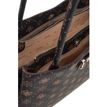 GUESS CARRIE LOGO GRLFRND CARRYALL ΤΣΑΝΤΑ ΓΥΝΑΙΚΕΙΑ BROWN