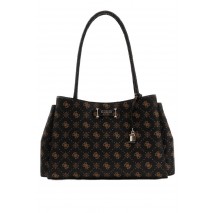 GUESS CARRIE LOGO GRLFRND CARRYALL ΤΣΑΝΤΑ ΓΥΝΑΙΚΕΙΑ BROWN