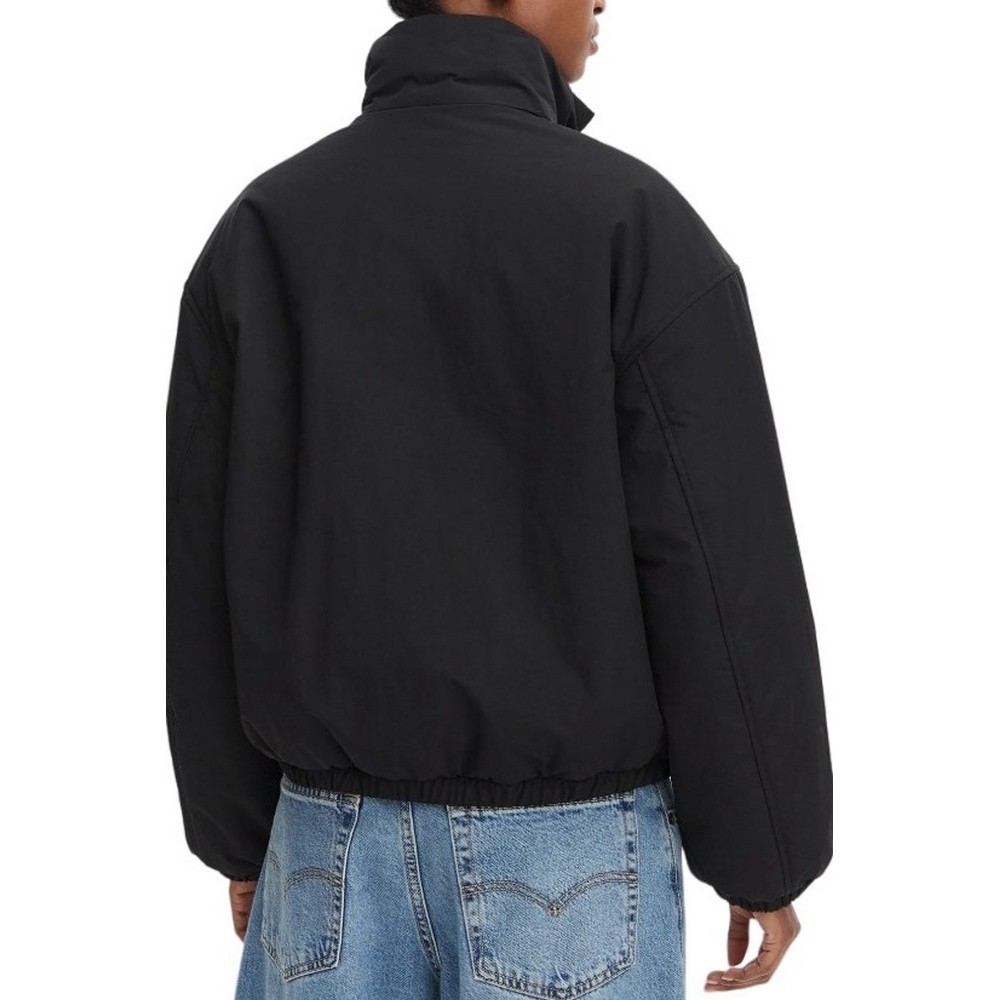 TOMMY JEANS PADDED HIGH NECK JACKET ΜΠΟΥΦΑΝ ΓΥΝΑΙΚΕΙΟ BLACK