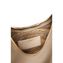 CALVIN KLEIN EMBLEM HW PEBBLE TOP ZIP HOBO ΤΣΑΝΤΑ ΓΥΝΑΙΚΕΙΑ BROWN