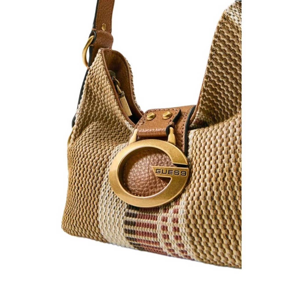 GUESS CAMDEN MINI SHOULDER BAG ΤΣΑΝΤΑ ΓΥΝΑΙΚΕΙΑ COGNAC