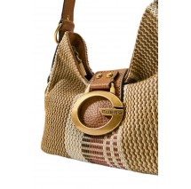 GUESS CAMDEN MINI SHOULDER BAG ΤΣΑΝΤΑ ΓΥΝΑΙΚΕΙΑ COGNAC