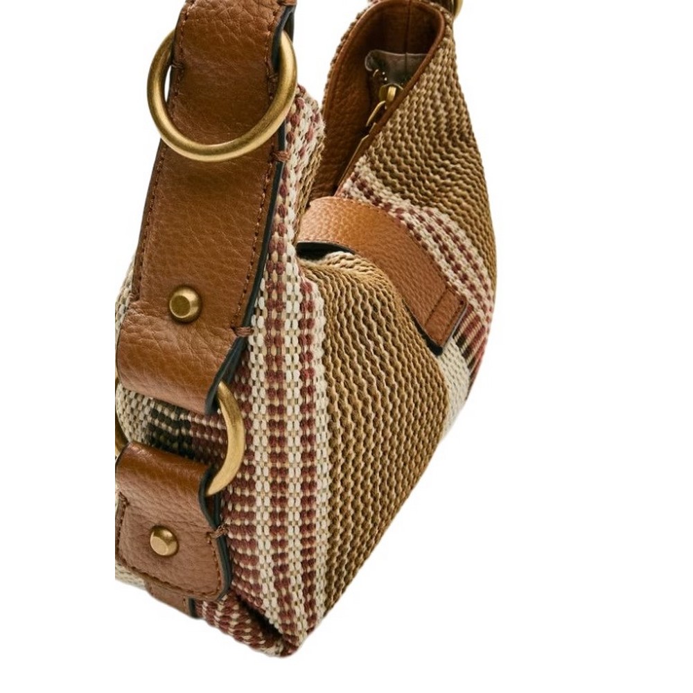 GUESS CAMDEN MINI SHOULDER BAG ΤΣΑΝΤΑ ΓΥΝΑΙΚΕΙΑ COGNAC