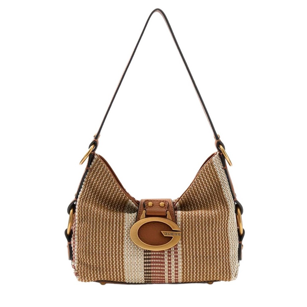 GUESS CAMDEN MINI SHOULDER BAG ΤΣΑΝΤΑ ΓΥΝΑΙΚΕΙΑ COGNAC