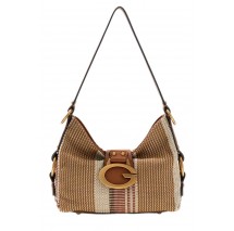 GUESS CAMDEN MINI SHOULDER BAG ΤΣΑΝΤΑ ΓΥΝΑΙΚΕΙΑ COGNAC