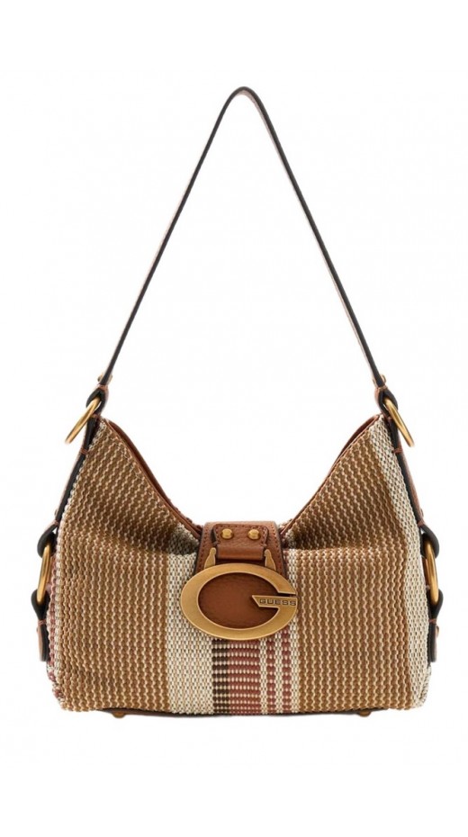 GUESS CAMDEN MINI SHOULDER BAG ΤΣΑΝΤΑ ΓΥΝΑΙΚΕΙΑ COGNAC