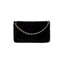 TOMMY HILFIGER DOWNTOWN MINI BAG VELVET ΤΣΑΝΤΑ ΓΥΝΑΙΚΕΙΑ BLACK