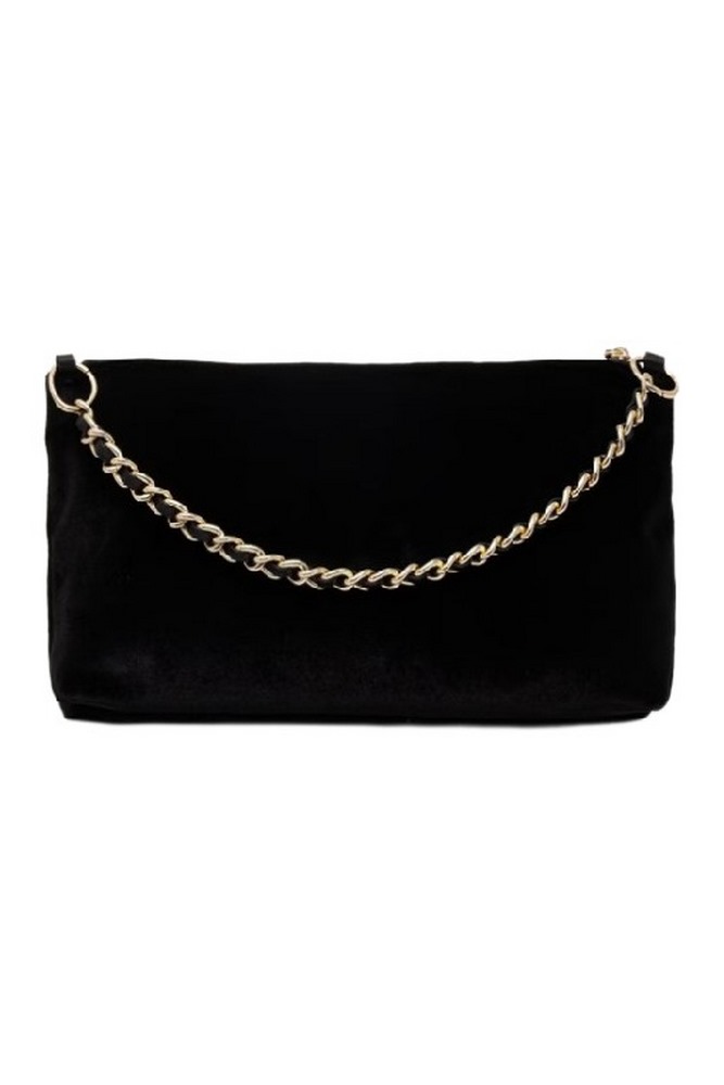 TOMMY HILFIGER DOWNTOWN MINI BAG VELVET ΤΣΑΝΤΑ ΓΥΝΑΙΚΕΙΑ BLACK