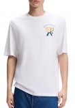 HUGO BOSS JERSEY NULAXO T-SHIRT ΜΠΛΟΥΖΑ ΑΝΔΡΙΚΗ WHITE