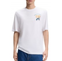 HUGO BOSS JERSEY NULAXO T-SHIRT ΜΠΛΟΥΖΑ ΑΝΔΡΙΚΗ WHITE