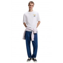 HUGO BOSS JERSEY NULAXO T-SHIRT ΜΠΛΟΥΖΑ ΑΝΔΡΙΚΗ WHITE