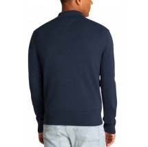 TOMMY JEANS SLIM ESSENTIAL POLO SWEATER ΜΠΛΟΥΖΑ ΠΛΕΚΤΗ ΑΝΔΡΙΚΗ NAVY
