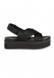 CALVIN KLEIN JEANS FLATFORM SANDAL SLING ΠΕΔΙΛΟ ΓΥΝΑΙΚΕΙΟ BLACK