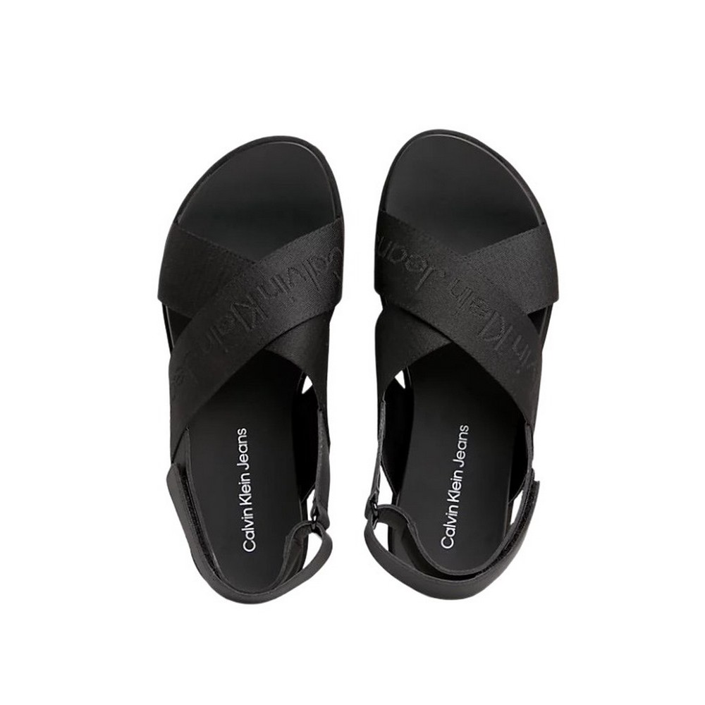 CALVIN KLEIN JEANS FLATFORM SANDAL SLING ΠΕΔΙΛΟ ΓΥΝΑΙΚΕΙΟ BLACK