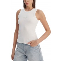 CALVIN KLEIN JEANS SL MONOGRAM RIB TANK ΤΟΠ ΓΥΝΑΙΚΕΙΟ BRIGHT WHITE