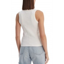 CALVIN KLEIN JEANS SL MONOGRAM RIB TANK ΤΟΠ ΓΥΝΑΙΚΕΙΟ BRIGHT WHITE