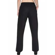 DKNY HIGH RISE FLOCKED LOGO RELAXED PANT ΠΑΝΤΕΛΟΝΙ ΦΟΡΜΑ ΓΥΝΑΙΚΕΙΟ BLACK