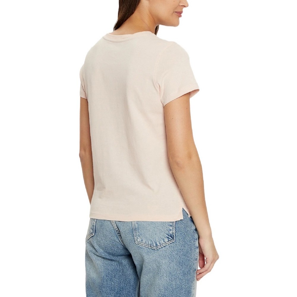 GUESS SS CN PYTHON LOGO TEE T-SHIRT ΜΠΛΟΥΖΑ ΓΥΝΑΙΚΕΙΑ ROSE