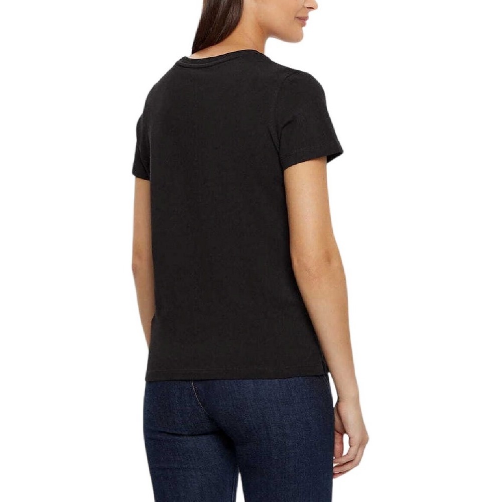 GUESS SS CN PYTHON LOGO TEE T-SHIRT ΜΠΛΟΥΖΑ ΓΥΝΑΙΚΕΙΑ BLACK