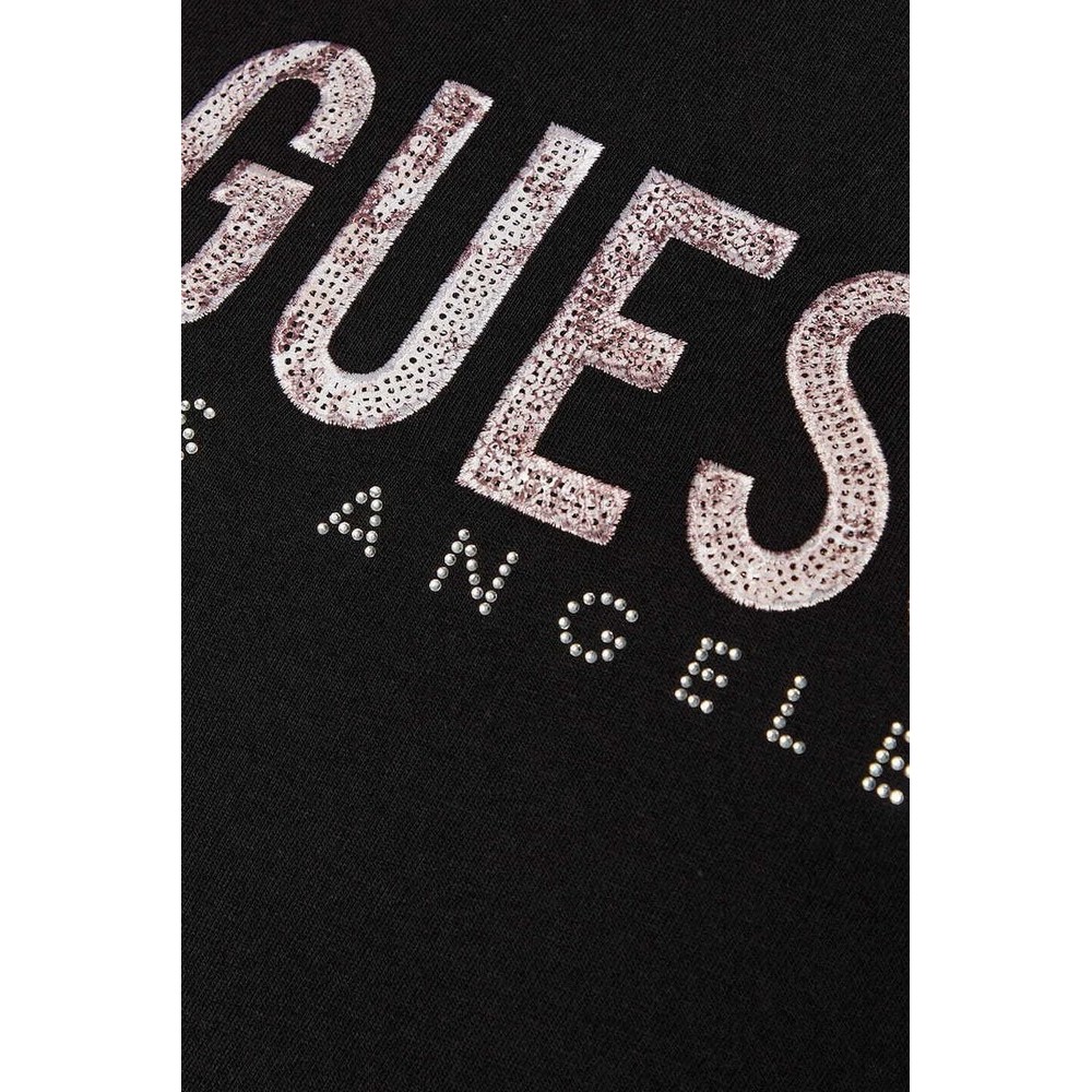 GUESS SS CN PYTHON LOGO TEE T-SHIRT ΜΠΛΟΥΖΑ ΓΥΝΑΙΚΕΙΑ BLACK