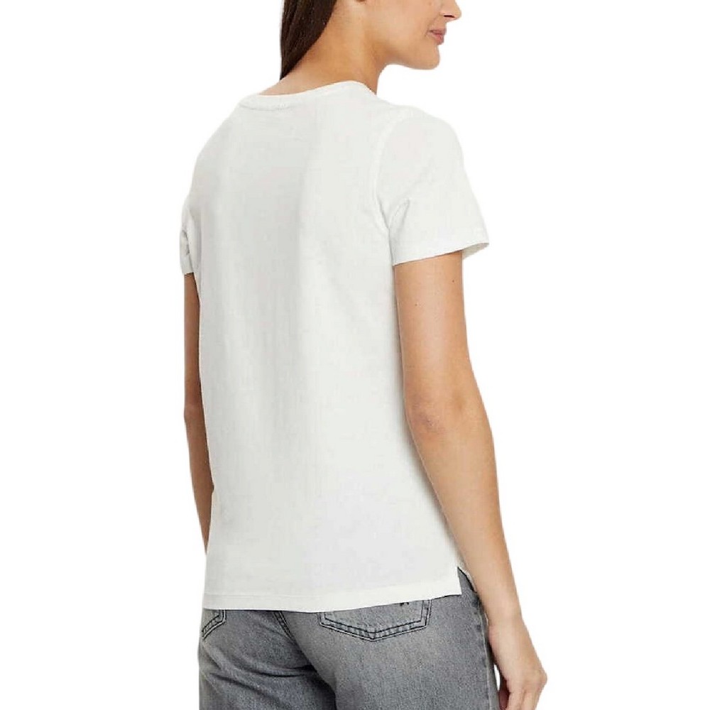 GUESS SS CN PYTHON LOGO TEE T-SHIRT ΜΠΛΟΥΖΑ ΓΥΝΑΙΚΕΙΑ OFF WHITE