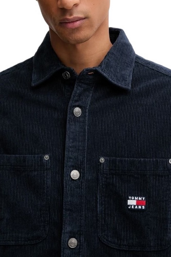 TOMMY JEANS RLX WASHED CORD SHIRT EXT ΠΟΥΚΑΜΙΣΟ ΑΝΔΡΙΚΟ DARK NAVY