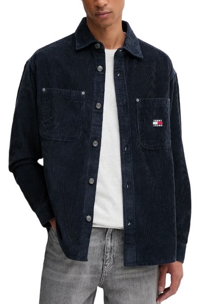 TOMMY JEANS RLX WASHED CORD SHIRT EXT ΠΟΥΚΑΜΙΣΟ ΑΝΔΡΙΚΟ DARK NAVY