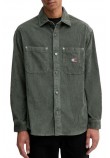 TOMMY JEANS RLX WASHED CORD SHIRT EXT ΠΟΥΚΑΜΙΣΟ ΑΝΔΡΙΚΟ GREEN