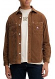 TOMMY JEANS RLX WASHED CORD SHIRT EXT ΠΟΥΚΑΜΙΣΟ ΑΝΔΡΙΚΟ BROWN