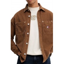 TOMMY JEANS RLX WASHED CORD SHIRT EXT ΠΟΥΚΑΜΙΣΟ ΑΝΔΡΙΚΟ BROWN