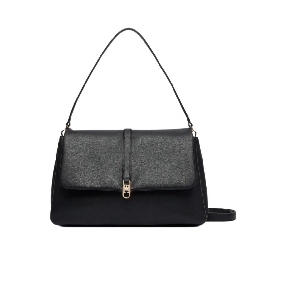 TOMMY HILFIGER LIBRE SATCHEL ΤΣΑΝΤΑ ΓΥΝΑΙΚΕΙΑ BLACK