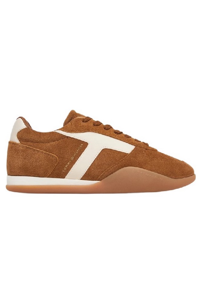 TOMMY HILFIGER VINTAGE LOW RUNNER SUEDE ΠΑΠΟΥΤΣΙ ΓΥΝΑΙΚΕΙΟ CARAMEL