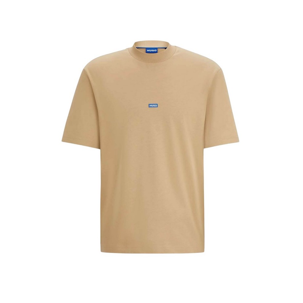 HUGO BOSS JERSEY NIEROS T-SHIRT ΜΠΛΟΥΖΑ ΑΝΔΡΙΚΗ BEIGE